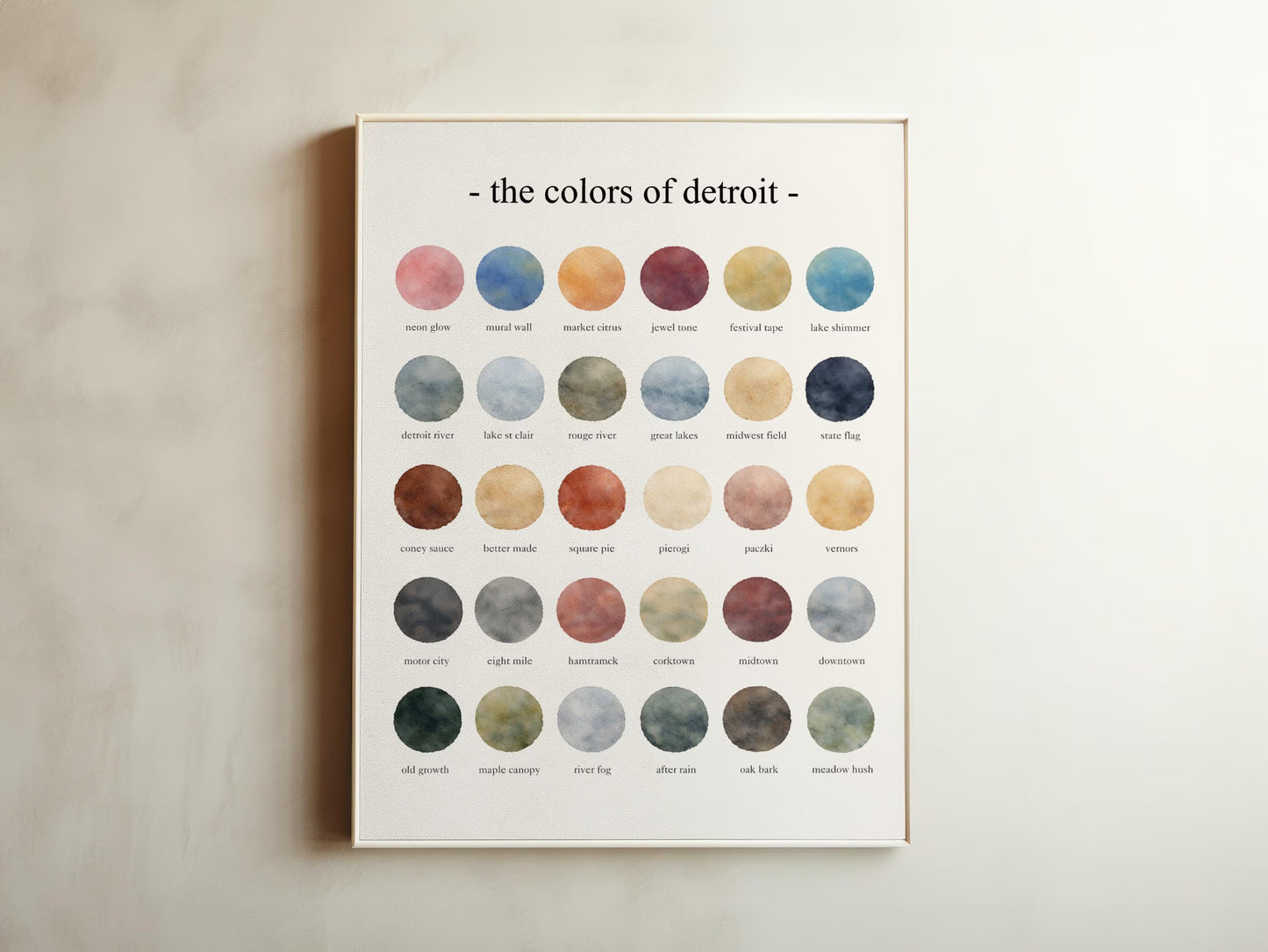 The Colors of Detroit – Watercolor