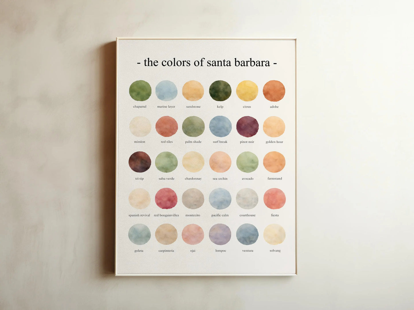 The Colors of Santa Barbara – Watercolor
