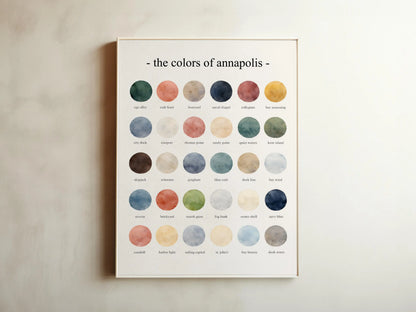 The Colors of Annapolis – Watercolor Print