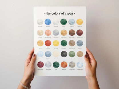 The Colors of Aspen  – Watercolor