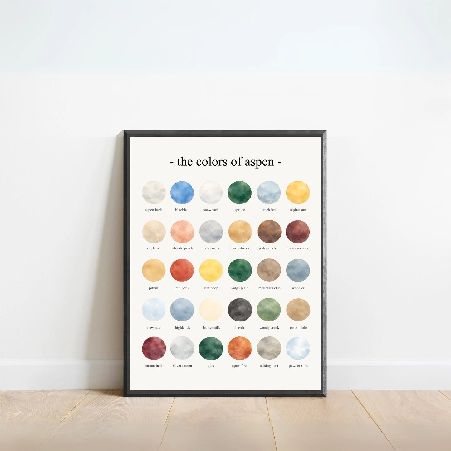The Colors of Aspen  – Watercolor