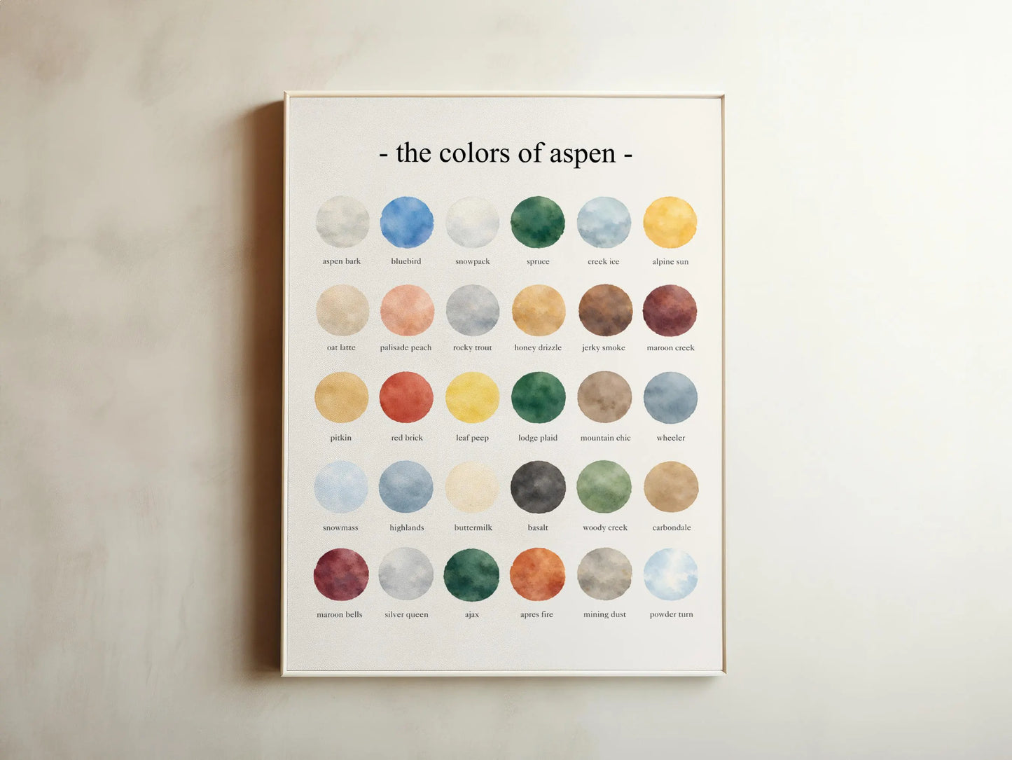 The Colors of Aspen  – Watercolor