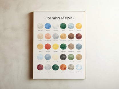 The Colors of Aspen  – Watercolor