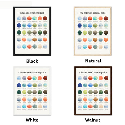 The Colors of National Park – Watercolor