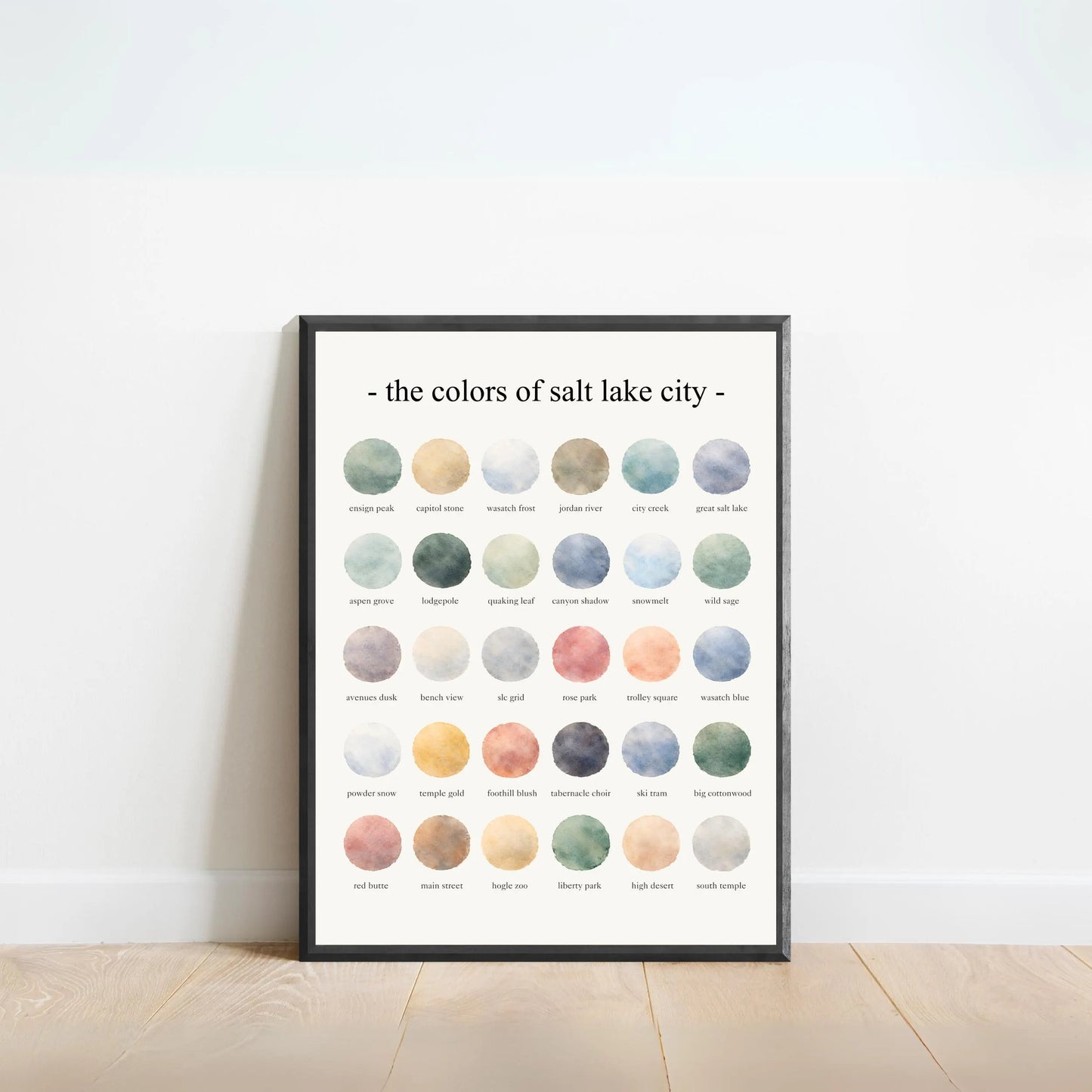 The Colors of Salt Lake City – Watercolor