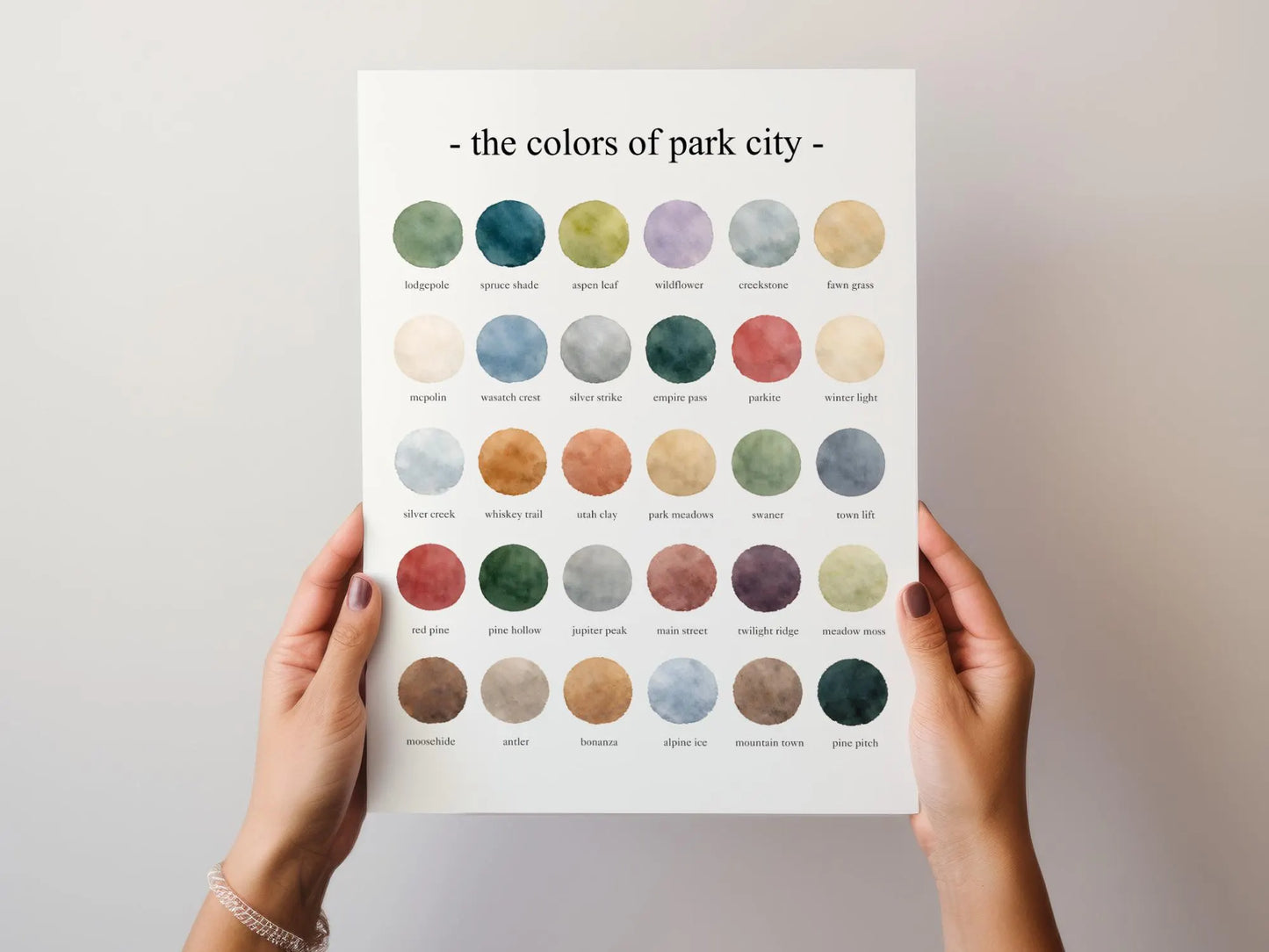 The Colors of Park City – Watercolor