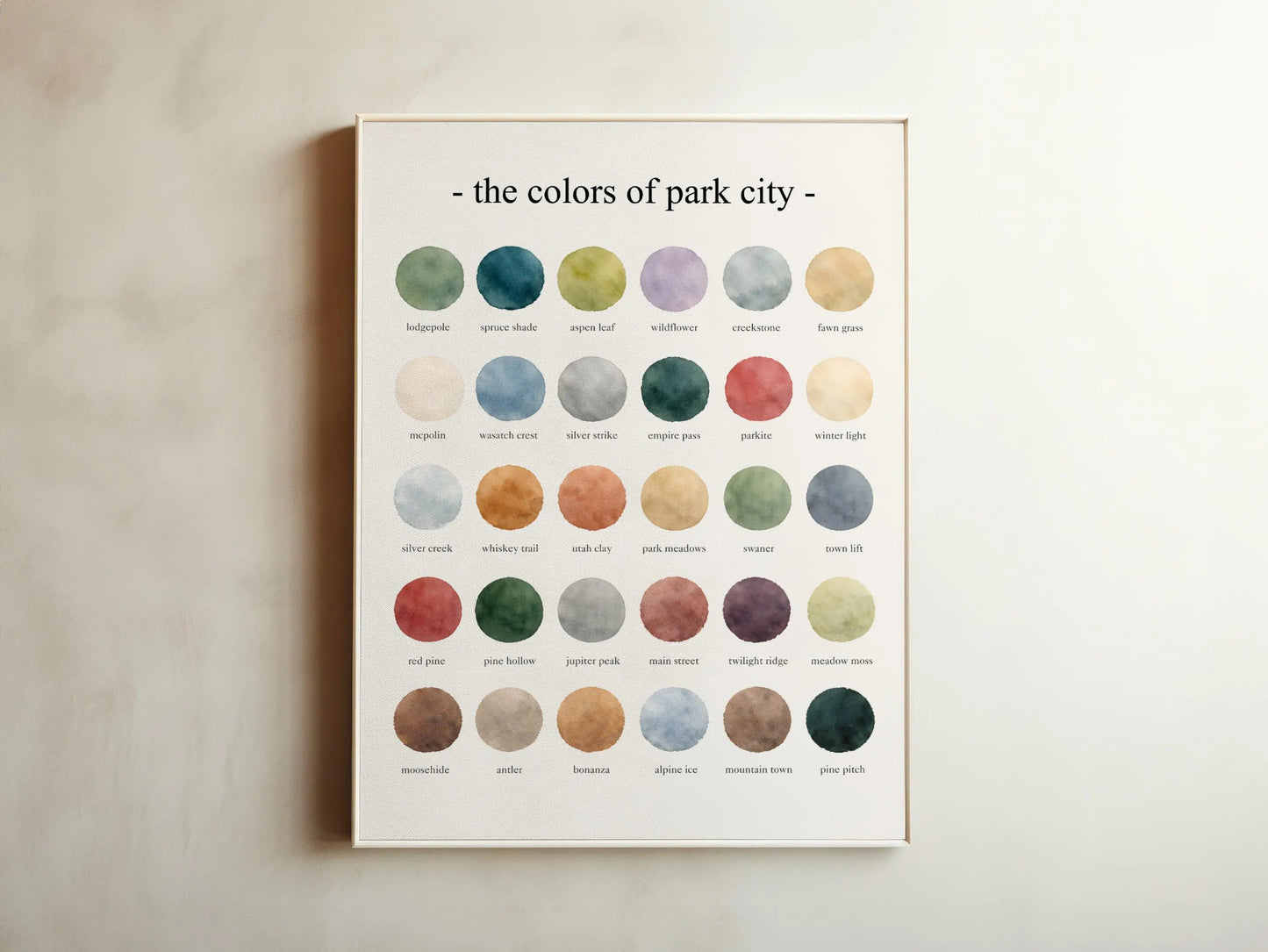 The Colors of Park City – Watercolor