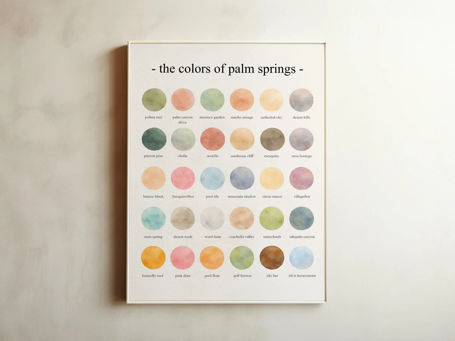 The Colors of Palm Springs – Watercolor