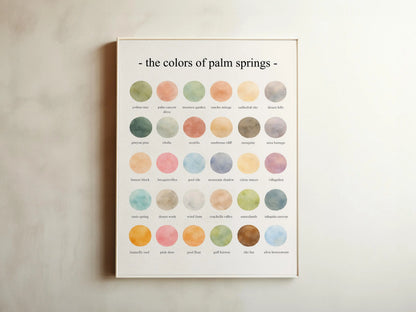 The Colors of Palm Springs – Watercolor