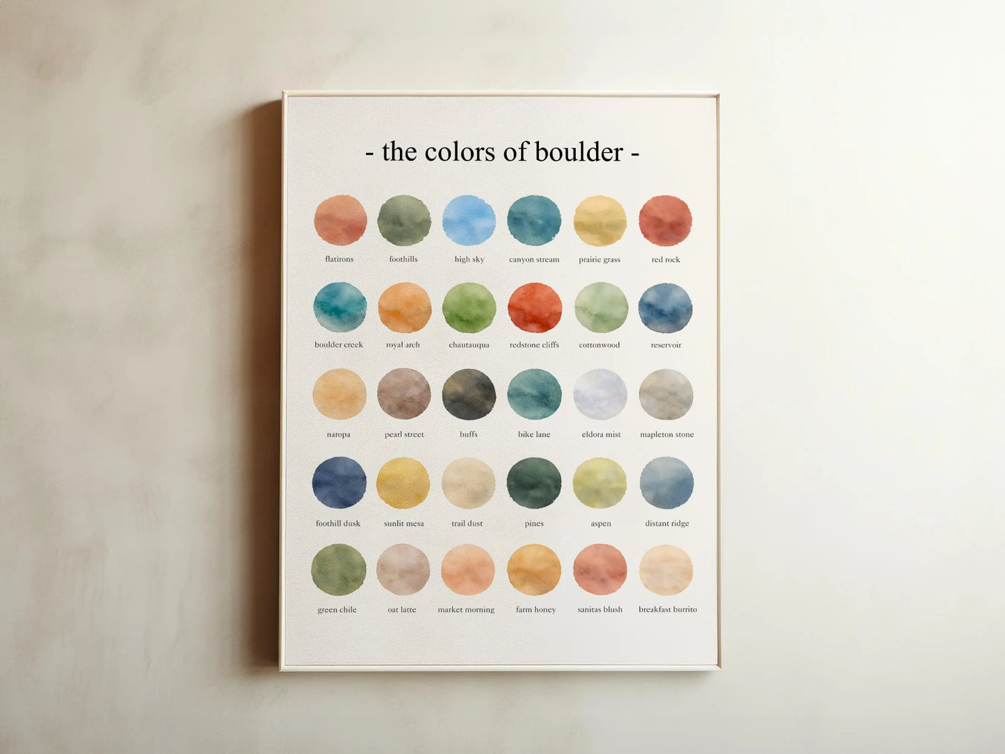 The Colors of Boulder – Watercolor