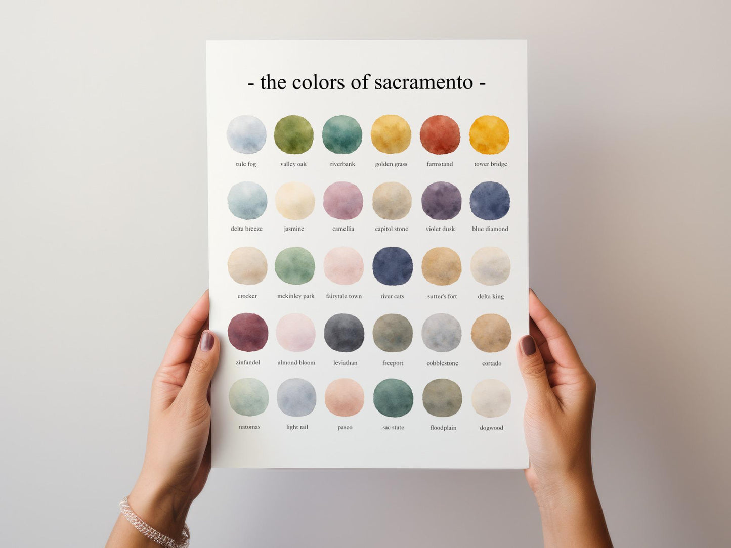The Colors of Sacramento – Watercolor