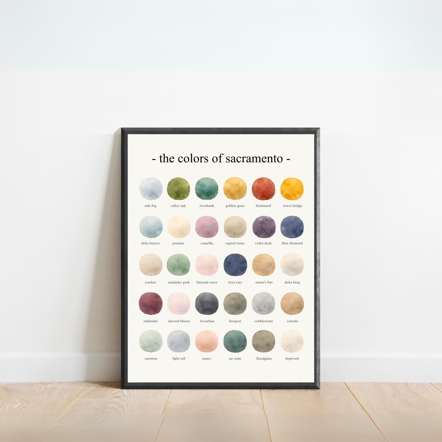 The Colors of Sacramento – Watercolor