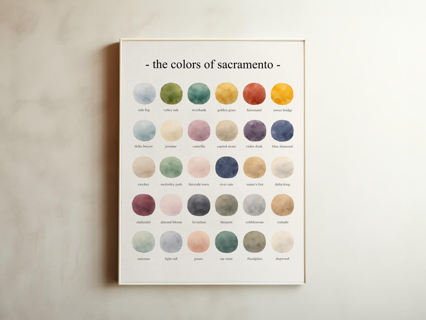 The Colors of Sacramento – Watercolor