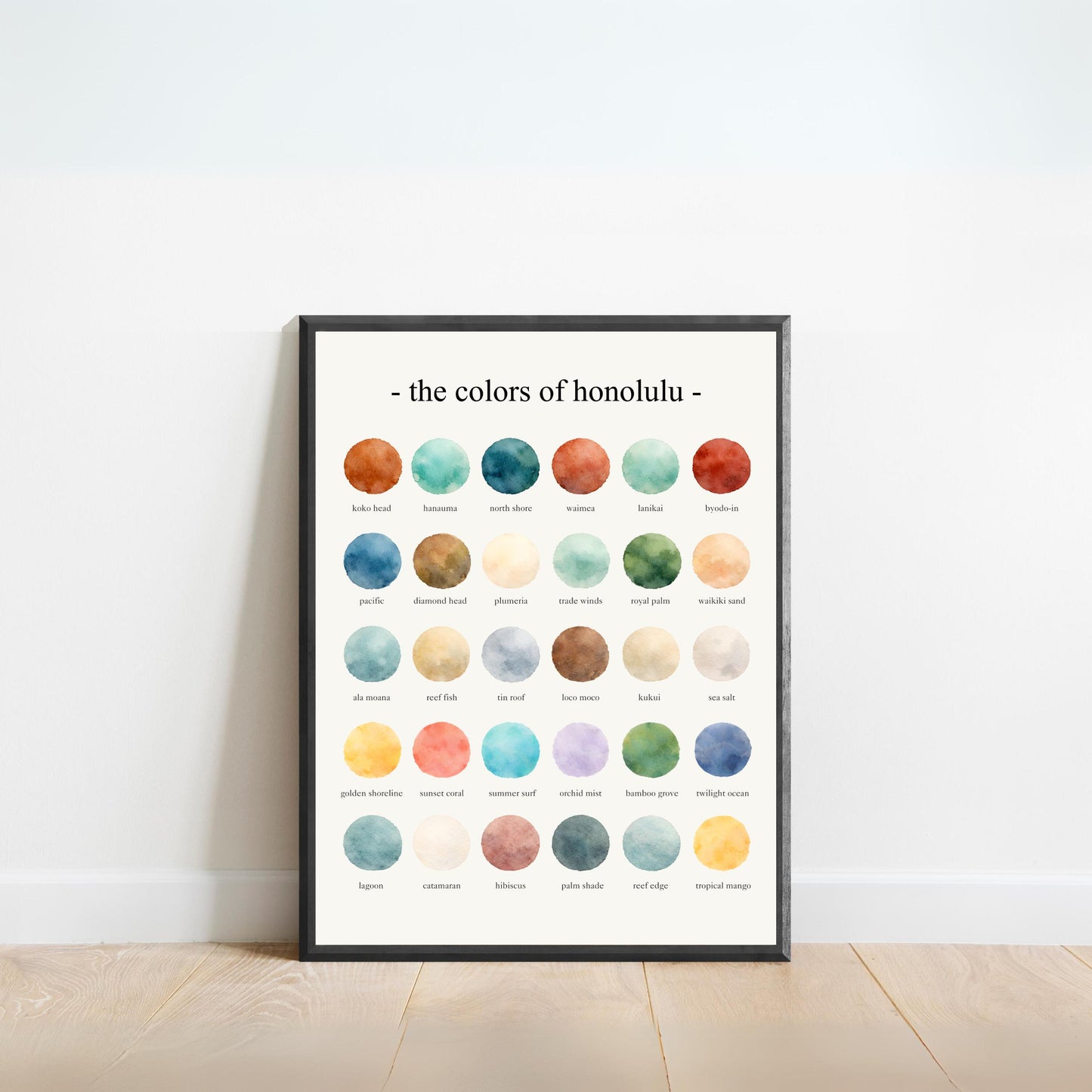 The Colors of Honolulu – Watercolor