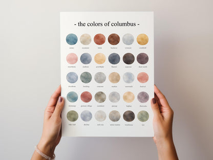 The Colors of Columbus – Watercolor