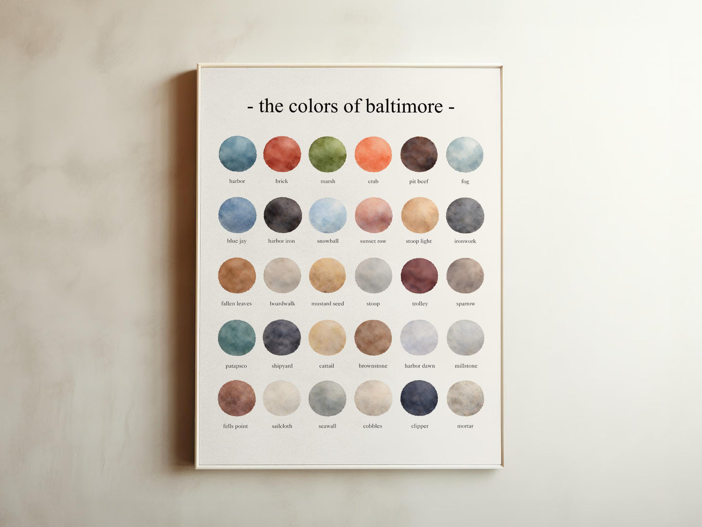 The Colors of Baltimore  – Watercolor