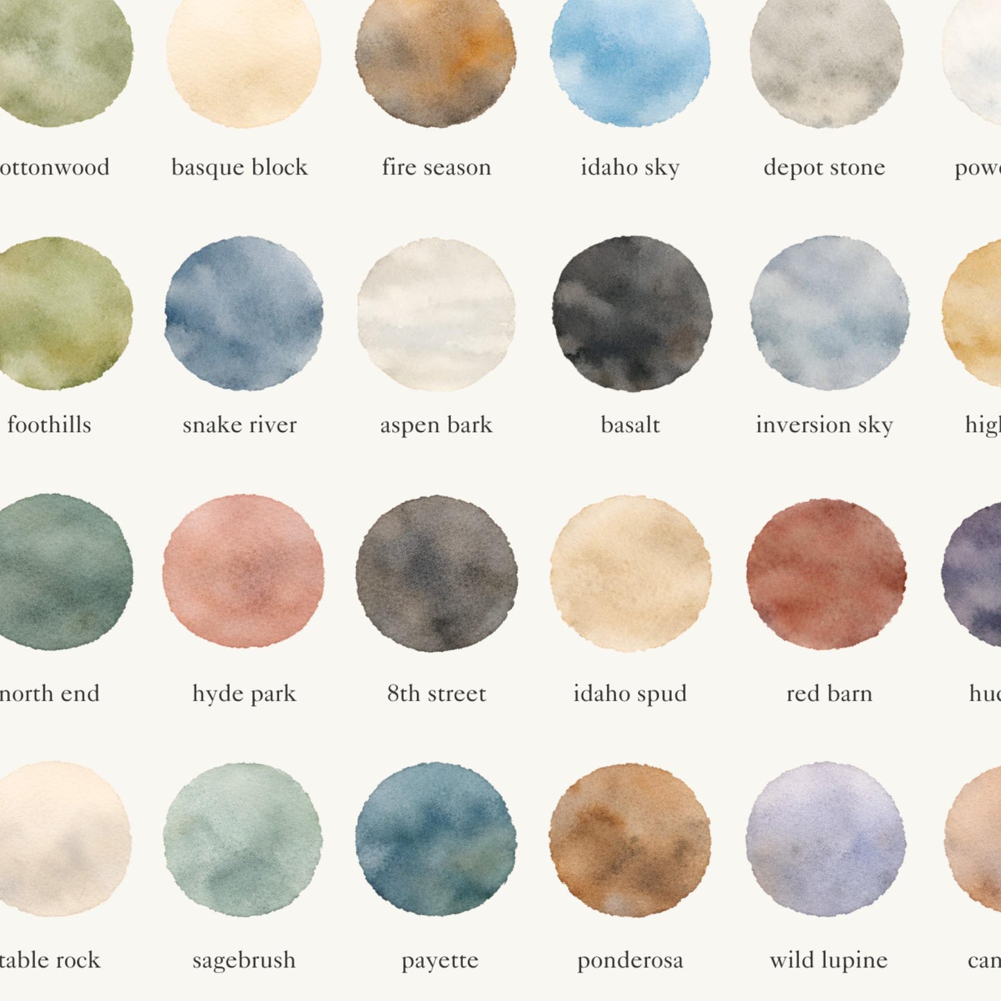 The Colors of Boise   – Watercolor
