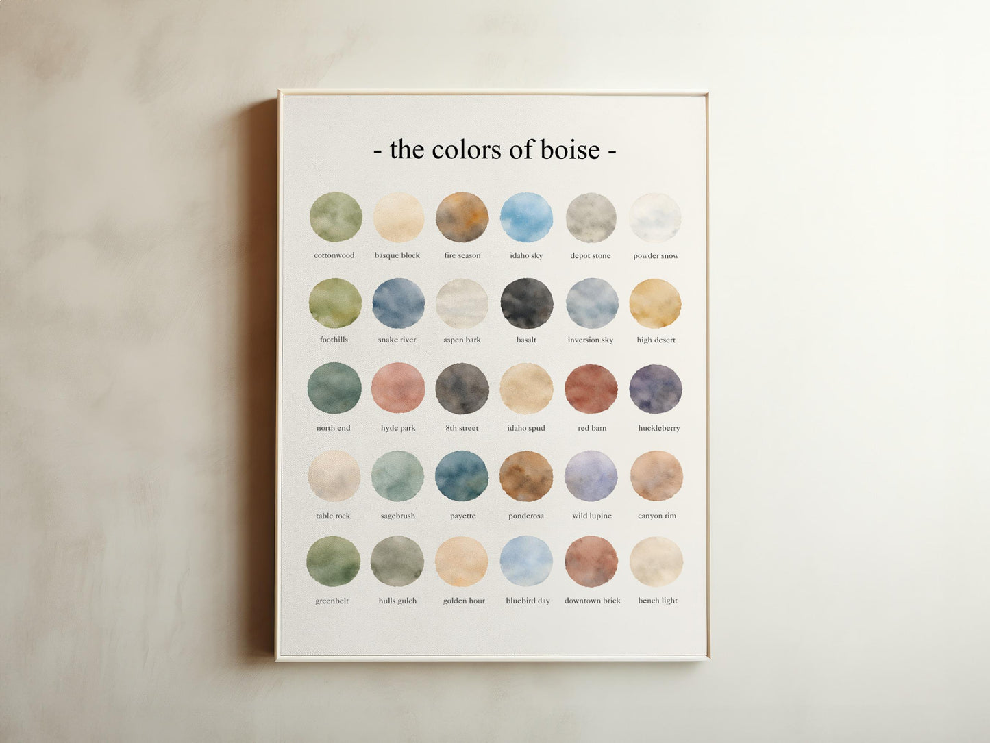 The Colors of Boise   – Watercolor