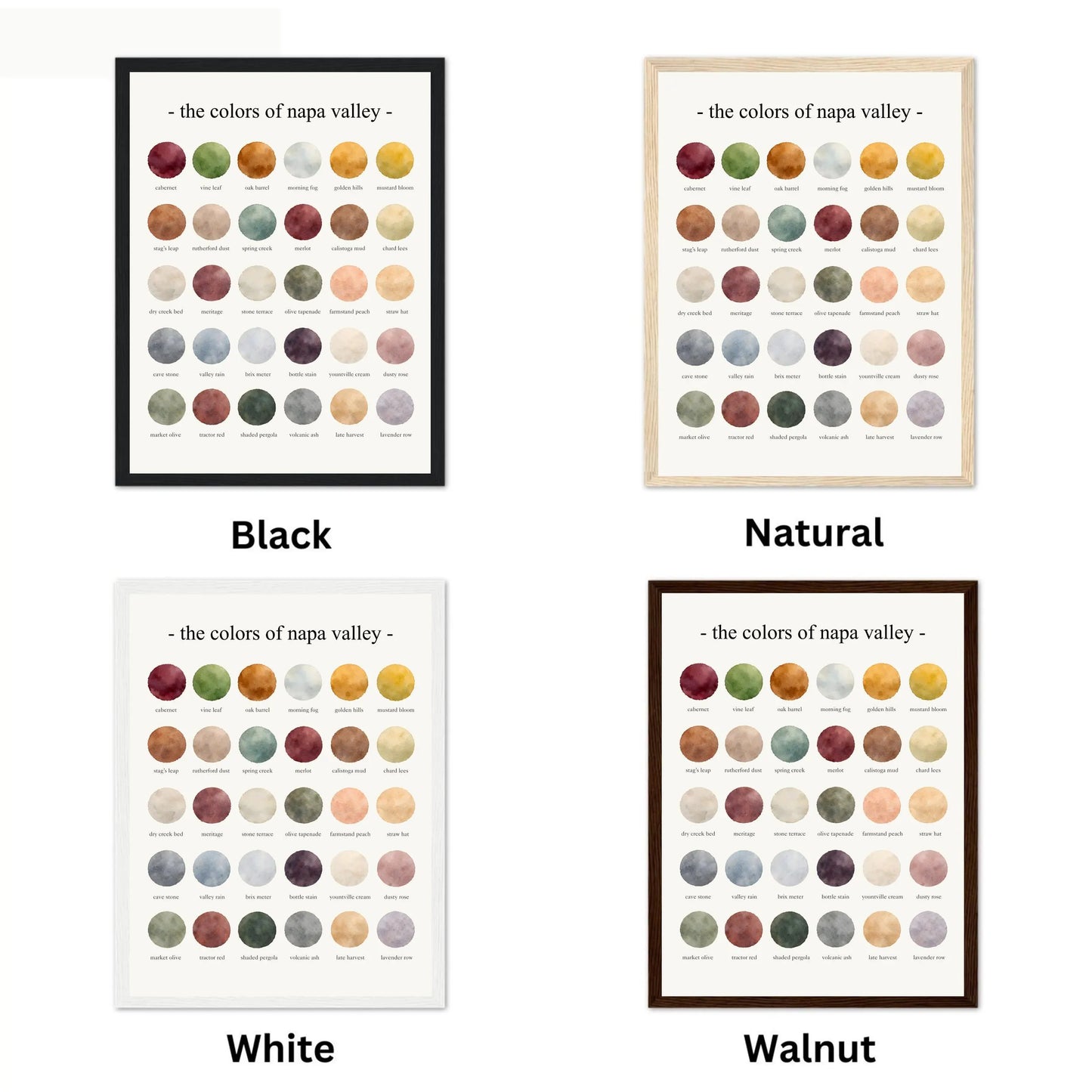 The Colors of Napa Valley – Watercolor