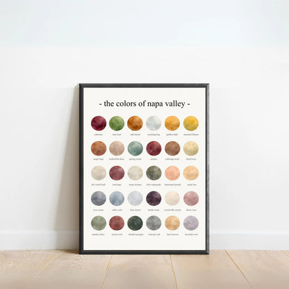 The Colors of Napa Valley – Watercolor