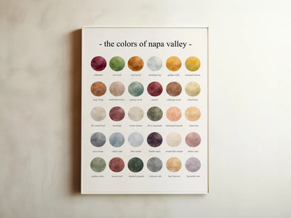 The Colors of Napa Valley – Watercolor