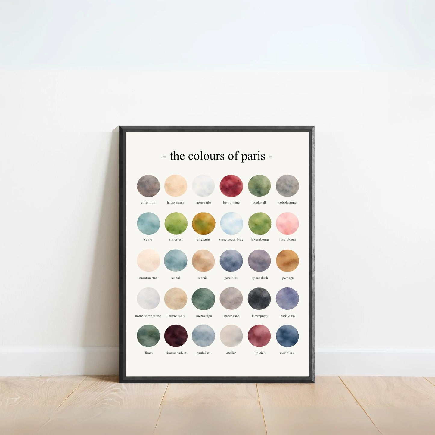 The Colours of Paris - Watercolor Print