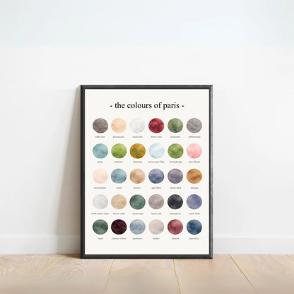 The Colours of Paris - Watercolor Print