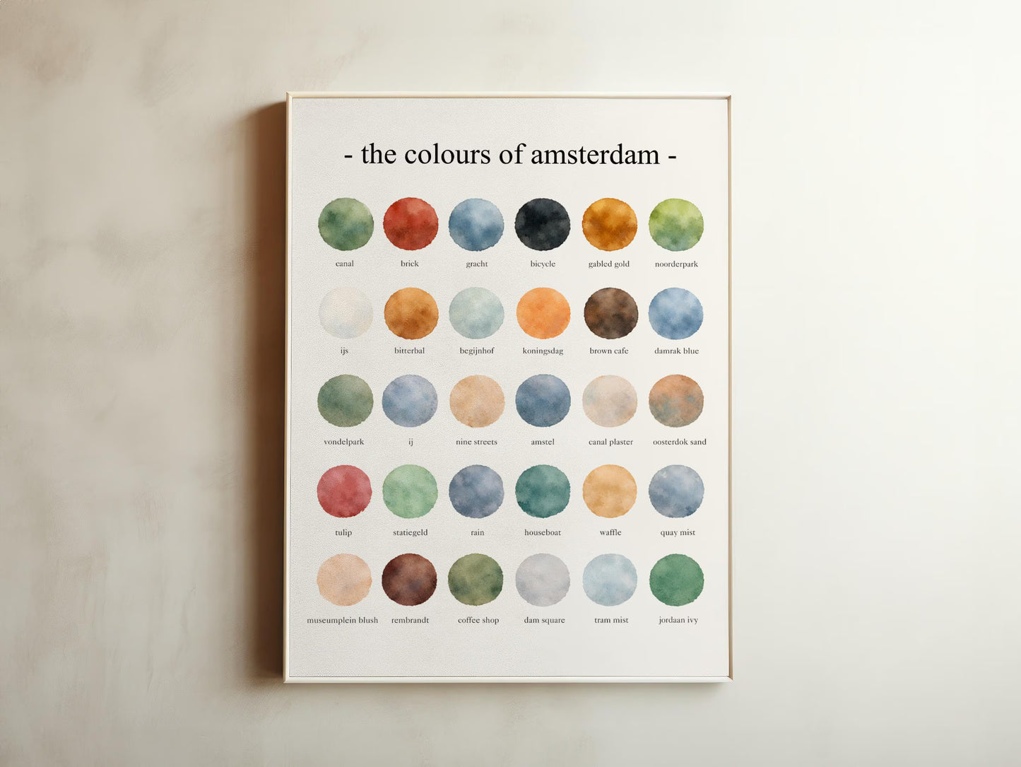 The Colours of Amsterdam – Watercolor