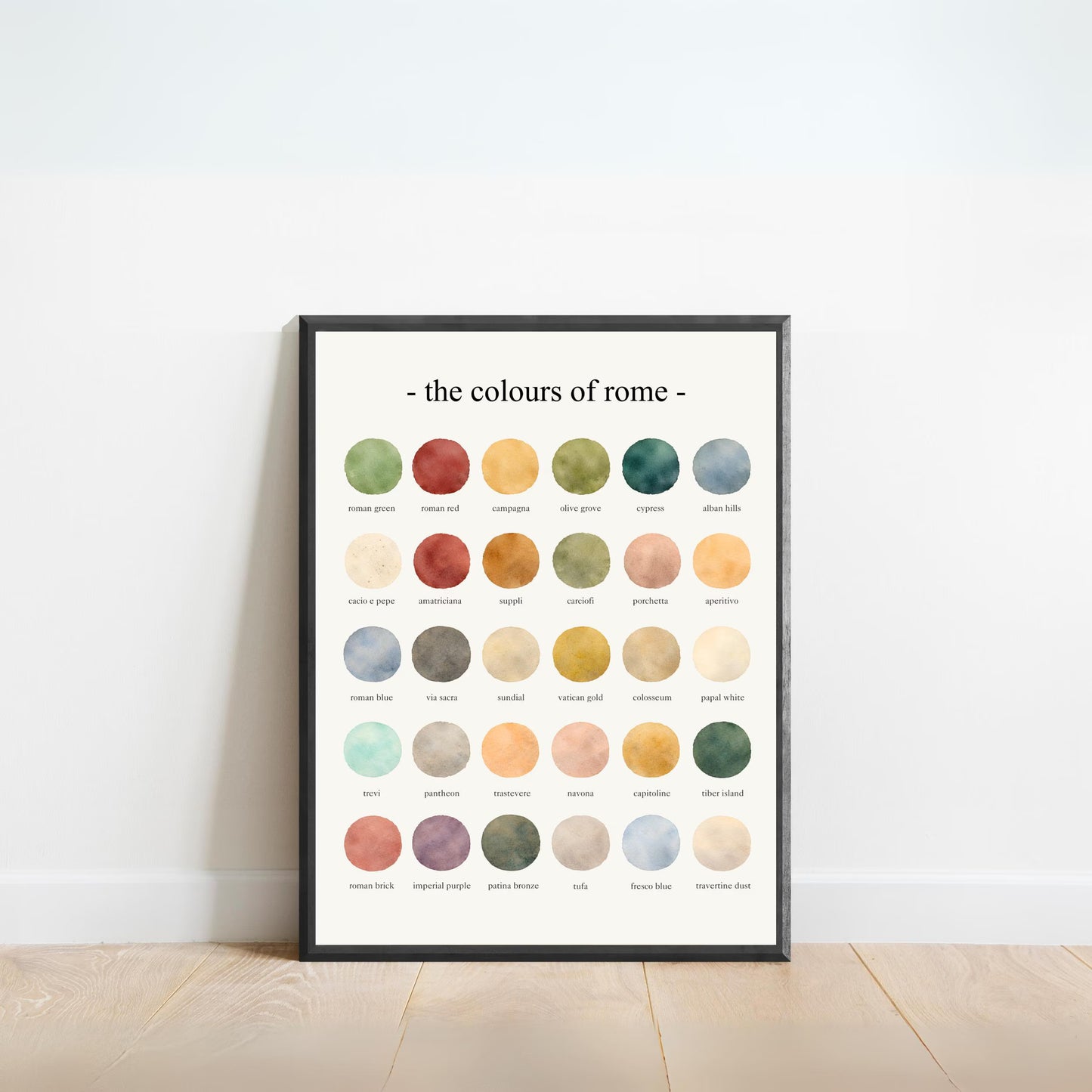 The Colours of Rome - Watercolor Print