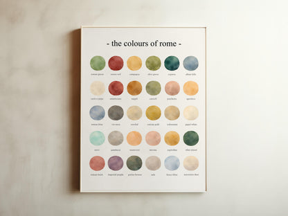 The Colours of Rome - Watercolor Print
