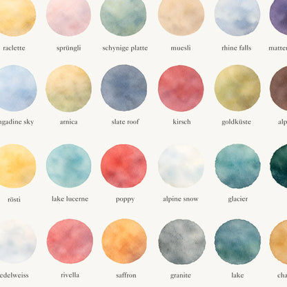 The Colours of Switzerland - Watercolor Print