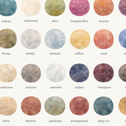 The Colours of  Greece – Watercolor