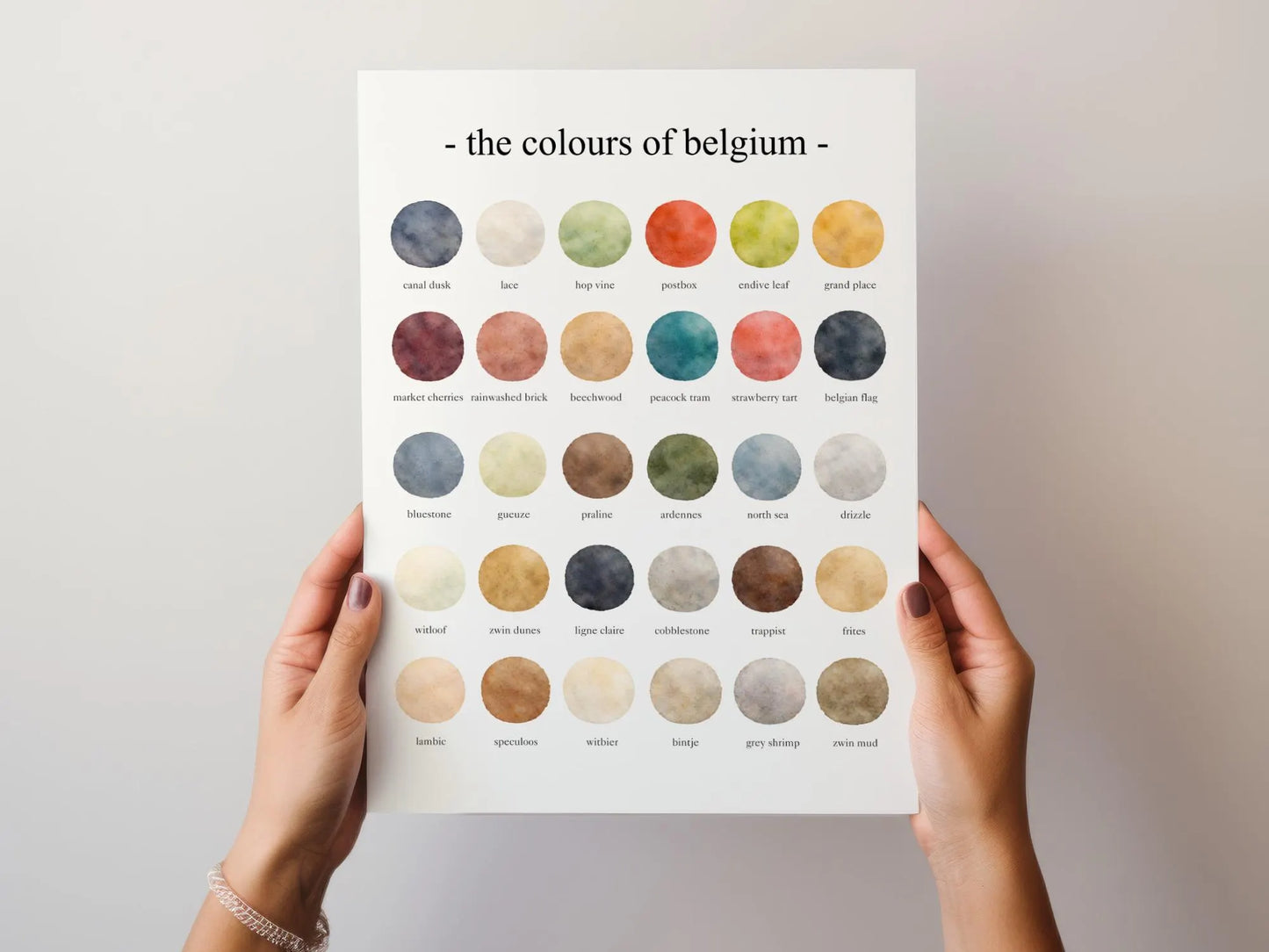 The Colours of  Belgium – Watercolor