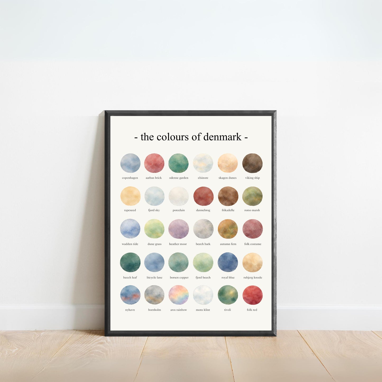 The Colours of  Denmark – Watercolor