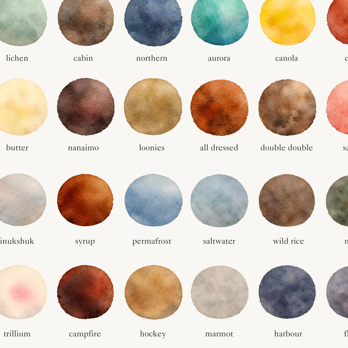 The Colours of  Canada – Watercolor