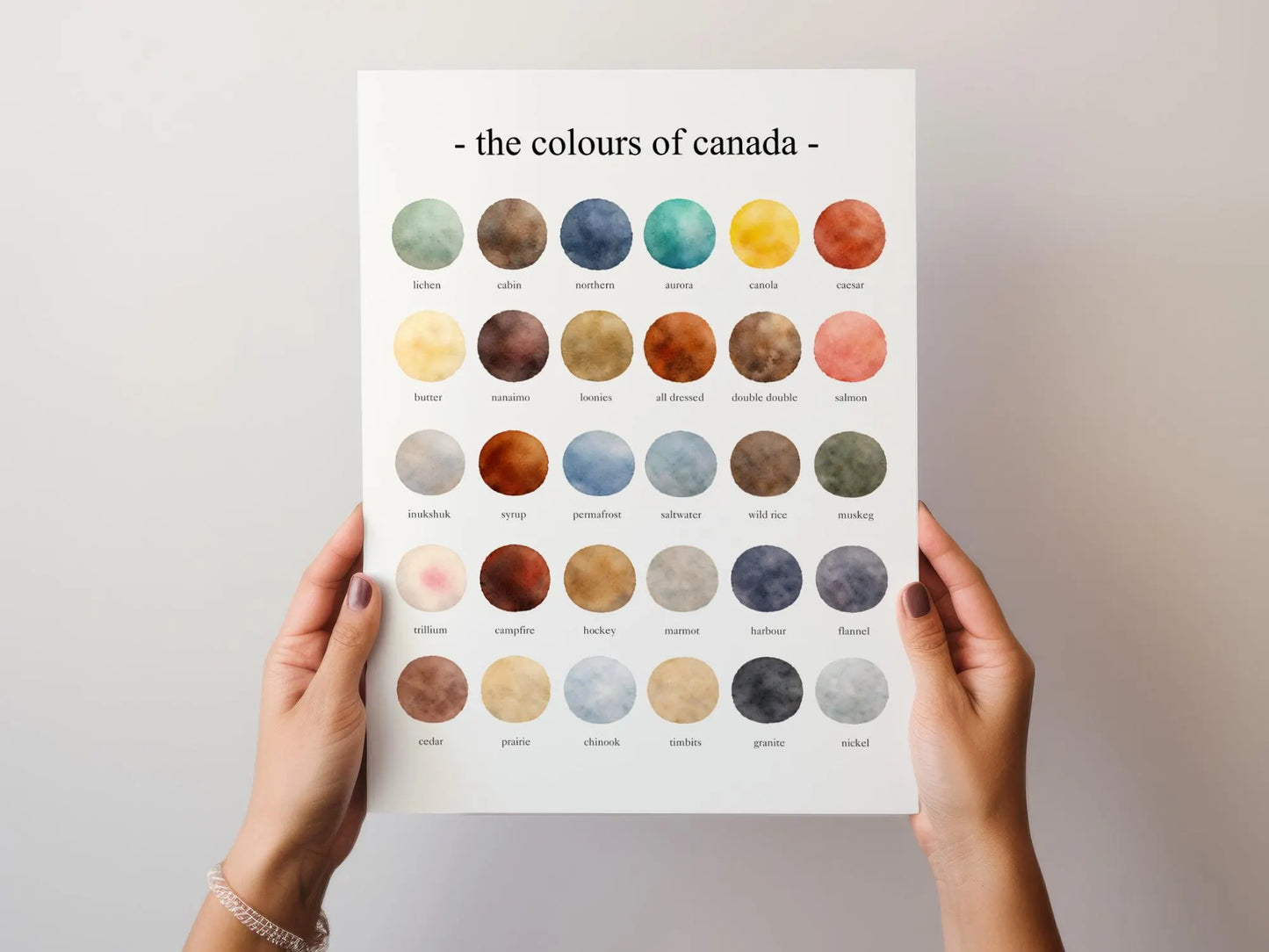 The Colours of  Canada – Watercolor
