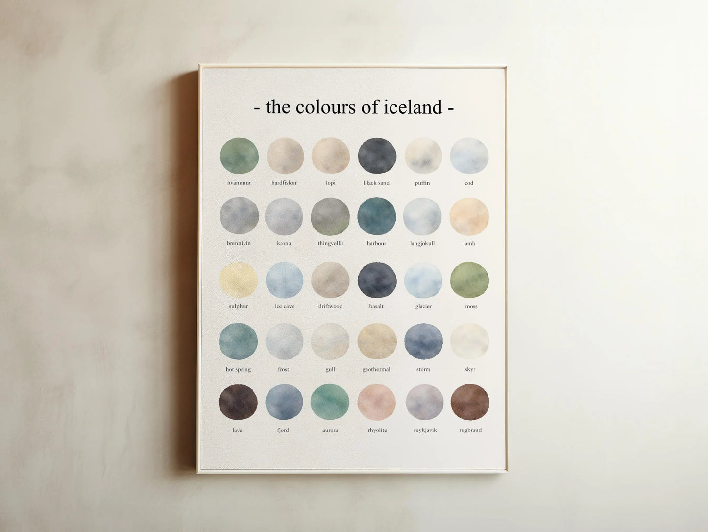 The Colours of Iceland – Watercolor