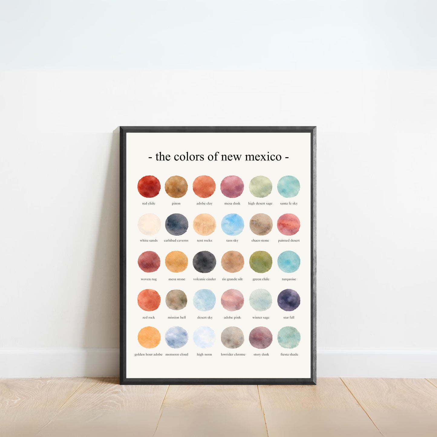 The Colors of New Mexico - Watercolor Print