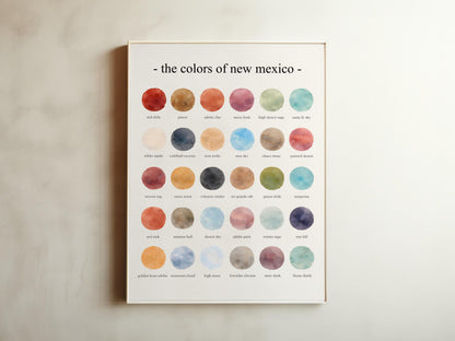 The Colors of New Mexico - Watercolor Print