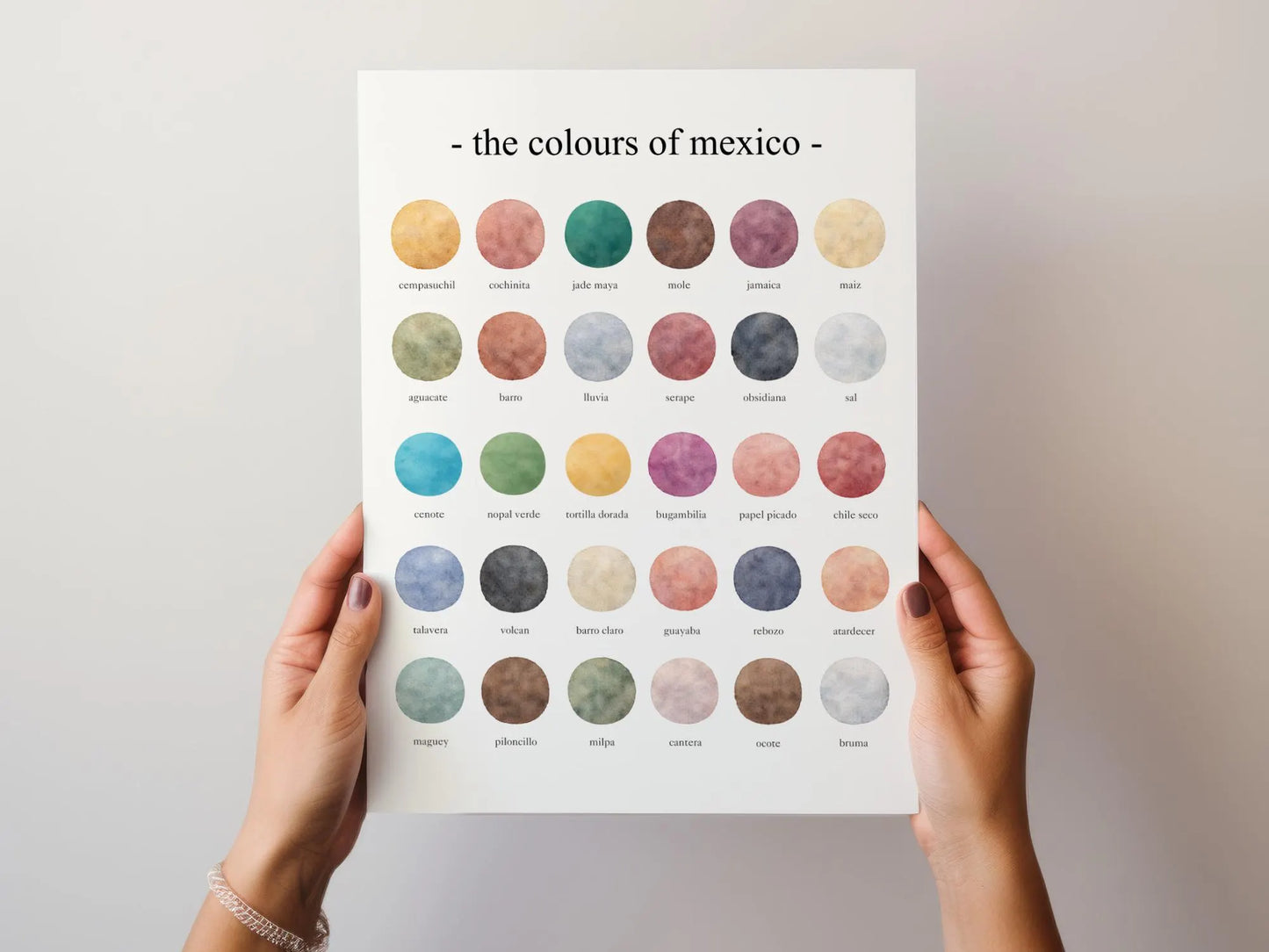The Colours of Mexico - Watercolor Print