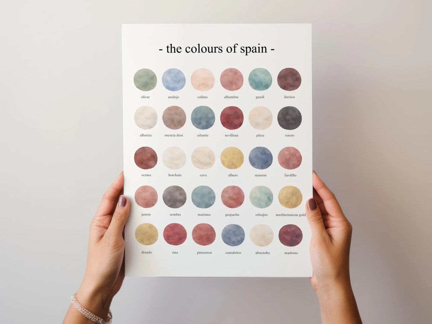 The Colours of Spain - Watercolor Print