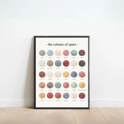 The Colours of Spain - Watercolor Print