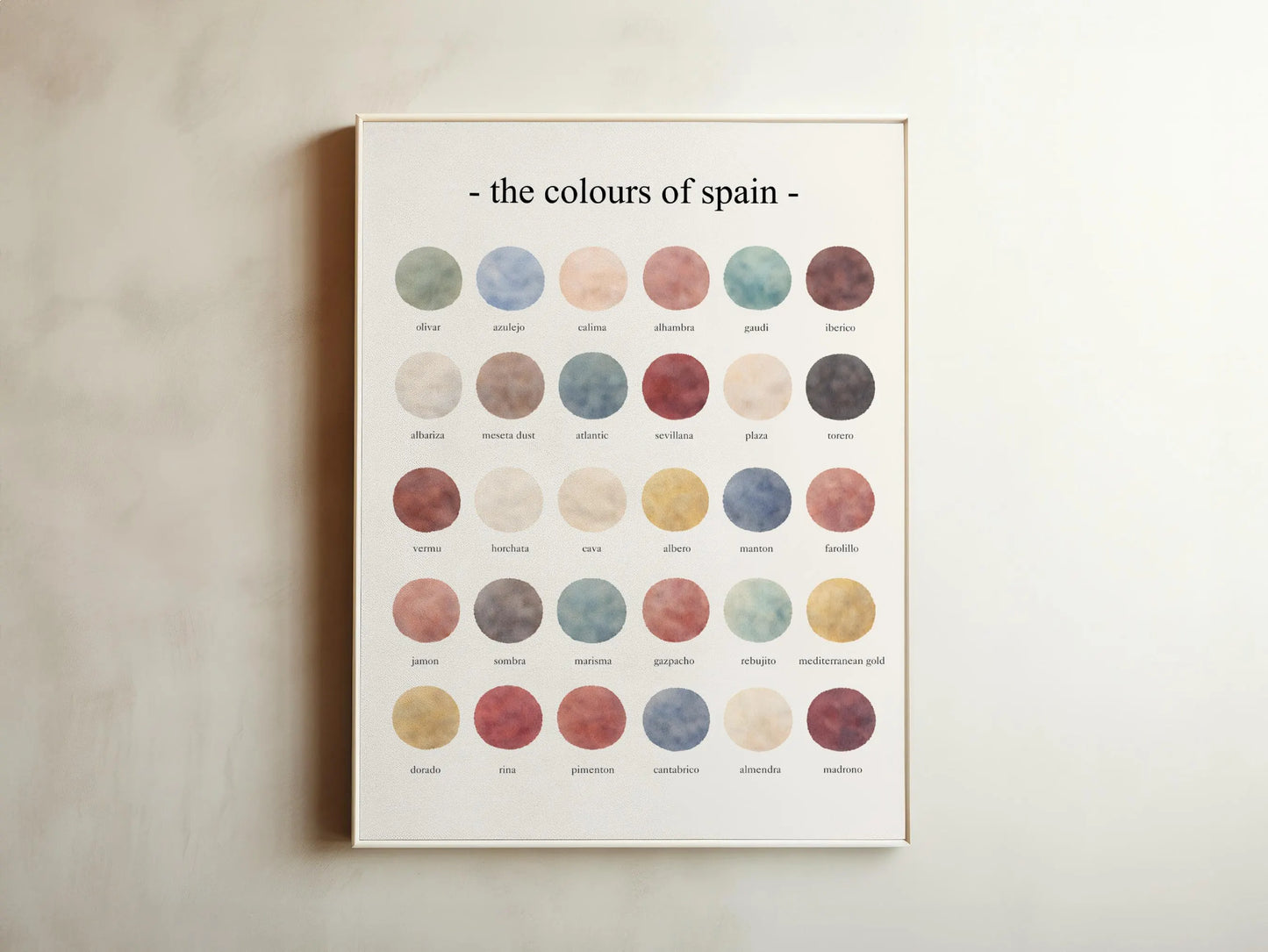 The Colours of Spain - Watercolor Print