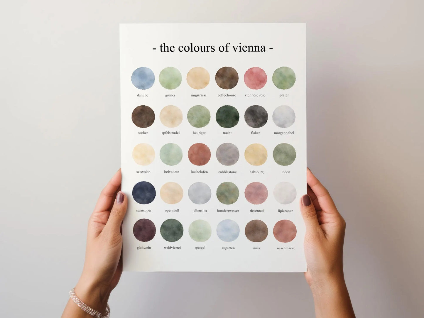 The Colours of Vienna - Watercolor Print