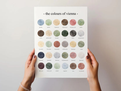 The Colours of Vienna - Watercolor Print