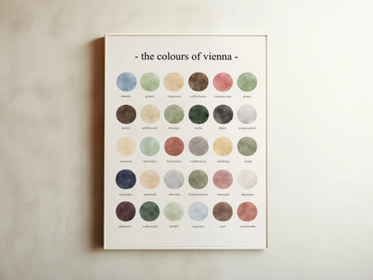 The Colours of Vienna - Watercolor Print