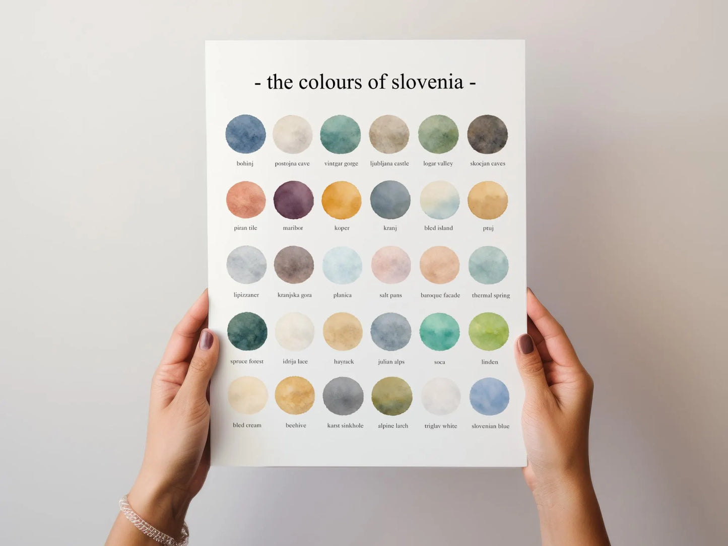 The Colours of Slovenia – Watercolor Print