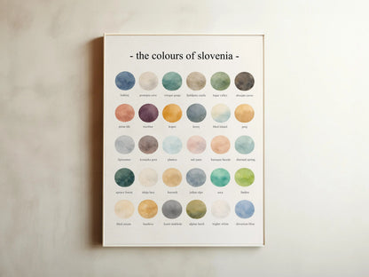 The Colours of Slovenia – Watercolor Print