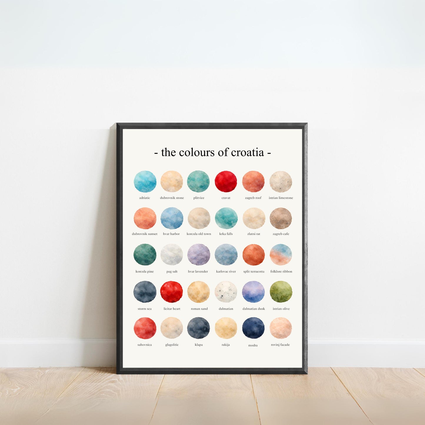 The Colours of  Croatia – Watercolor
