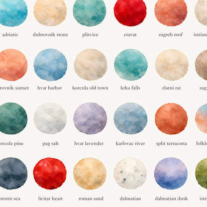 The Colours of  Croatia – Watercolor